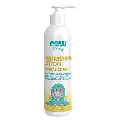 NOW Baby, Nourishing Baby Lotion, Fragrance Free, Paraben Free, 8 Fluid Ounces