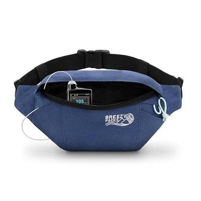 Insulin Cooler Travel Case, No Icepacks | Insulin Pen and EpiPen Carry Medical Bag | TSA-Approved Diabetic Case | Keep Medicine at Room Temp. | Breezy Belt (Navy)