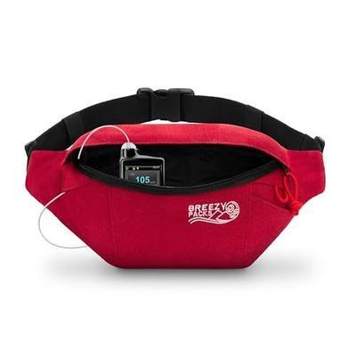 Insulin Cooler Travel Case, No Icepacks | Insulin Pen and EpiPen Carry Medical Bag | TSA-Approved Diabetic Case | Keep Medicine at Room Temp. | Breezy Belt (Red)
