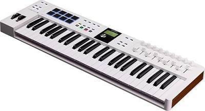 Arturia KeyLab Essential mk3 — 49 Key USB MIDI Keyboard Controller with Analog Lab V Software Included | 49 Velocity-Sensitive Keys with Aftertouch, 9 Encoders, 9 Faders, 8 Pads, USB-C and Midi Din, Analog Lab V Included