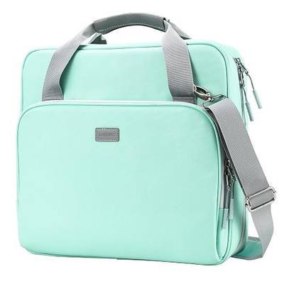 3 Inch 3 Ring Zipper Binder D-Ring with Strap & Multi-Pockets | Binder with Strap 700 Sheet Capacity for School and Office Binder Organizer, Compatible with 13-Inch MacBook/Table,Light Blue