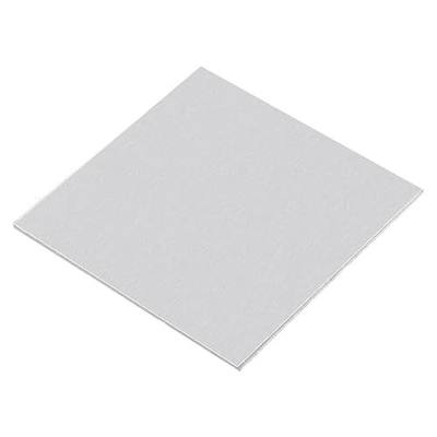 uxcell 1060 Aluminum Sheet, 100mm x 100mm Rectangle Aluminum Plate 3mm Thick Flat Metal Stock with Protective Film