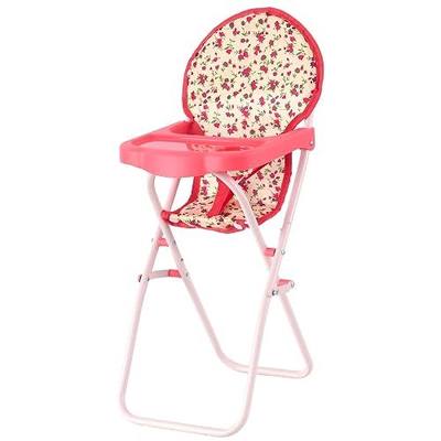 Foldable Baby Doll High Chair, Baby Doll Accessories, Dolls & Accessories Highchair Stuff for 18 Inch Doll, Doll High Chair Toy Set for Toddlers 3 Year Old Girls, 5+ Year Old Girl Doll Furniture Toys