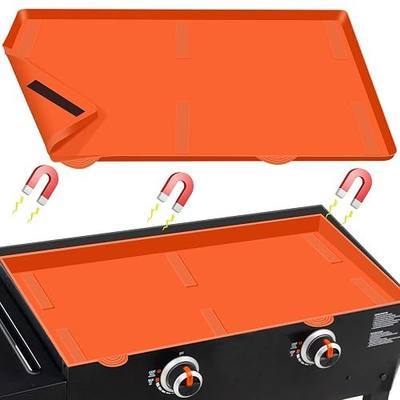 28" Griddle Mat Silicone for Blackstone,Magnetic Protective Cover Mats Blackstone Griddle Top Covers Protector Outdoor-Orange