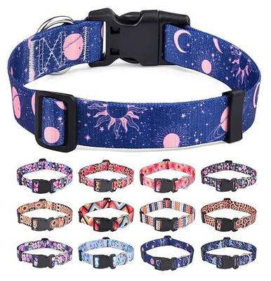 Dog Collar for Large Dogs, Soft Comfy Pet Collar for Small Medium Large Dogs, Universe Pattern for Boy Girl Puppy Dogs(Universe,L)