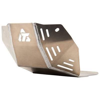 Tusk Aluminum Heavy-Duty Skid Plate for Engine Protection Bash Plate Glide Plate Silver Compatible with Kawasaki KLR650 2008-2018 Gen 2