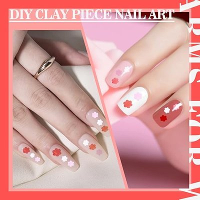 100G Flowers Slices Fake Sprinkles Polymer Sprinkles Faux Sprinkles Resin Sprinkles Clay Sprinkles for Resin Fake Candy Sprinkles for Nail Art DIY Crafts Cake Phone Case Dessert Decorations
