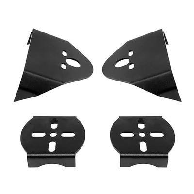 LOSTAR 4pcs Weld-On Air Bag Mounting Brackets Rear Upper & Lower, Universal Air Ride Suspension Brackets for Air Bags, Heavy Duty Weld-On Air Suspension Mounting Plates Kit