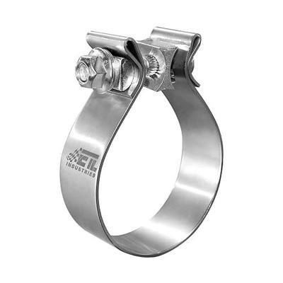 4 Inch Exhaust Clamp, Narrow Band 304 Stainless Steel Clamp for Muffler, 1 Pc