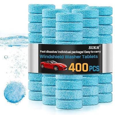 Sukh 150 Car Windshield Washer Tablets - Washer Fluid Tablets Glass Cleaner Concentrate Car Windshield Wiper Fluid Car Windshield Cleaner