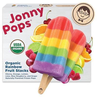 JonnyPops® Organic Rainbow Fruit Stacks Frozen Pops 8ct