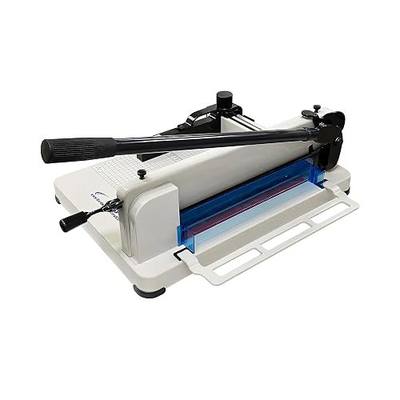 HFS(R) Heavy Duty Guillotine Paper Cutter 400 Sheet Capacity | Solid Steel Construction (A4-12'' Paper Cutter)