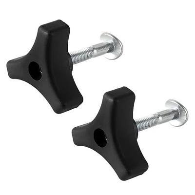 2 Sets Lawn Mower Handle Knobs Nut Bolt, Triangular Handle Fastening Screw Set Replacement for Honda Lawn Mower & Other Lawn Mower