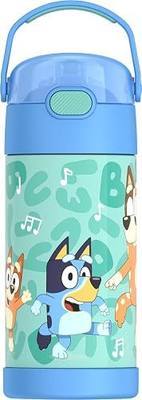 THERMOS FUNTAINER Water Bottle with Straw, 12oz, Bluey