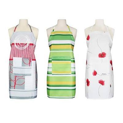 FBTS Basic Pack of 3 Adjustable Bib Aprons for Women and Men, Water Resistant Aprons with Pockets for Kitchen