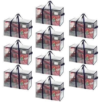 VENO 10 Pack Heavy Duty Moving Bags, Extra Large Storage Bags with Reinforced Handles & Strong Zippers, Foldable & Reusable Moving Box Alternative for Clothes & Dorm Storage