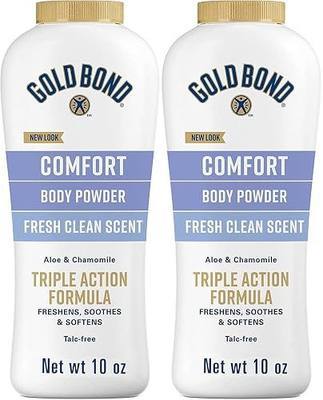 Gold Bond Ultimate Comfort Body Powder 10 oz. (Pack of 2), Talc-Free Formula with Aloe & Chamomile