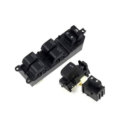 HIGH FLYING for Toyota Tacoma 4dr 2012-2015 LED Lighting Power Window Switch Control with Auto Up/Down (4dr Front White Lighted)
