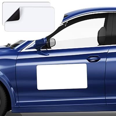 DIYMAG Blank Car Magnets,2Pcs 24x12 Inch Cars Door Magnet Signs | Rounded Corners Flexible Magnetic Bumper Sticker to Advertise Cover Logo Prevent Vehicle Scratches Dents