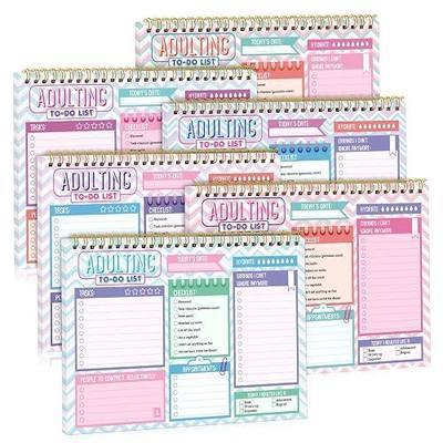 Glenmal to Do List Notepad Undated to Do List Notebook Daily Planner Notepad 180 Sheets for Adult Student Office School Home Supplies 7.8 x 5.2 Inch(Adorable Color,Adorable,6 Pads)