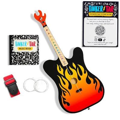 TinkerTar - Flame Electric Guitar - The Easiest Way to Start and Learn Guitar - 1 Stringed Toy Instrument for Kids Perfect Intro to Music for Young Kids Ages 3 and up - from Buffalo Games