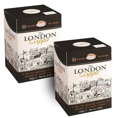 The London Cuppa Tea | Pack of 2 | 80 Tea bags in Each Pack | English breakfast Tea | Premium Black Tea | Rich and Full-Bodied Tea