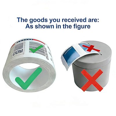Postage Stamp Dispenser for a Roll of 100 Stamps, Lightweight Iron can Stamp Roll Holder for US Forever Stamps is Compact and Impact-Resistant for Desk Organization of Home Office Supplies