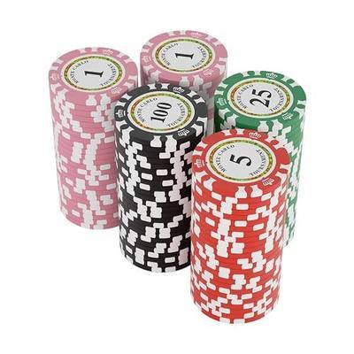 125pcs Clay Poker Chips Denominations 13.5 Gram Blacakjack Casino Chips Numbered Bulk Iron Clay Composite Poker Chip Set Roulette Casino Games Gambing Poker Texas Hold'em Black Jack,Card Club