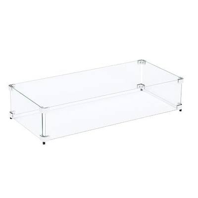 Custom Sized Wind Guard for Gas Fire Pits - Celestial Fire Glass