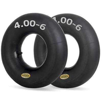 GICOOL 4.00-6 Replacement Inner Tube, 2 Pack with TR-13 Valve Stem, Heavy Duty, For 13" Tires Wheelbarrow Garden Utility Wagon Go Cart Lawn Mower