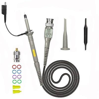 Oscilloscope Probe P6100 Kit – Universal 100MHz 1X/10X Probe with Accessory Adapter for FNIRSI TC4 TC3 DSO152 DSO153 Oscilloscopes