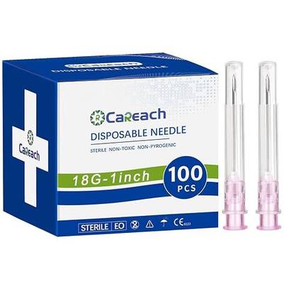 100PCS 18gauge 1inch Luer Lock Refilling Inks, Individually Wrapped