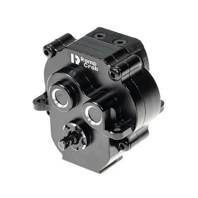 RampCrab Aluminum Transmission Gearbox Set, Low Range (Crawl) 40.3:1 Reduction Ratio for TRX4M, Metal Case, Gear, Bearing for 1/18 TRX4-M RC Car Upgrade Parts Accessories