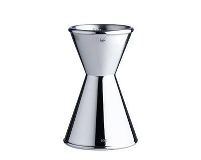 Heavy Duty Bar Jigger, Stainless Steel Cocktail Measuring Jigger With 0.5-2oz Precision Marks, Double Walls, Mirror Polished, for Professional Bartenders & Home Cocktail Enthusiasts (1 Piece)