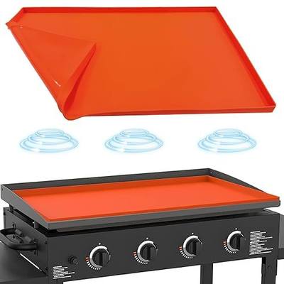 Silicone Griddle Mat for Blackstone 36 Inch, Heavy Duty Food Grade Silicone Griddle Cover, Griddle Accessories for Blackstone Grill, All Season Protective Cover (Orange, 36 Inch)