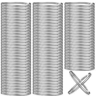 100PCS Key Rings Bulk, Split Key Rings, Keychain Rings and Crafts 1 inch (25mm)