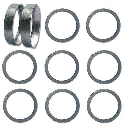 10pcs Exhaust Gasket for Harley Touring Sportster Dyna Softail 1984-later | Made of Graphite & Steel Mesh
