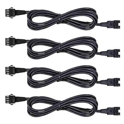 Hovano 4 PCS 60 inch/150cm 4 Pin RGB LED Multi-Color Accent Light Extension Cable Wire Cord Set for LED Motorcycle ATV Car Light Multi-Color Neon Strip Trucks Rock Lights (60 inches Cable)