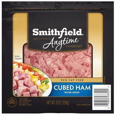 Smithfield Anytime Favorites Cubed Ham, 8 OZ