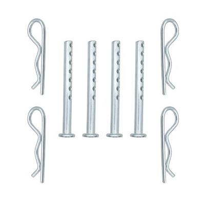 Set of 4 Clevis Pin with R - Clip 472795 014973472795 -1/4 X 2-1/2 inches