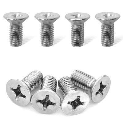 4Pack Stainless Steel Brake Disc Rotor Screws, Stainless Steel Retaining Screws for Front and Rear By Mission Automotive, Compatible with for Honda, Acura, Hyundai and Kia Models