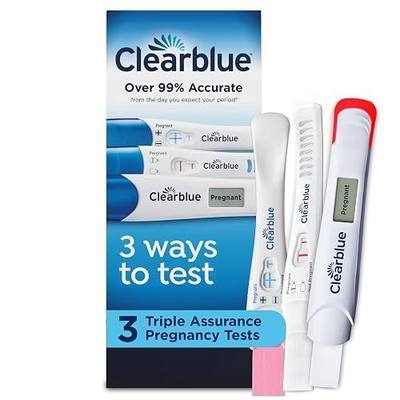 Clearblue Triple Assurance Pregnancy Test Kit, Home Pregnancy Tests, 3 Ways to Test, 3 Ct