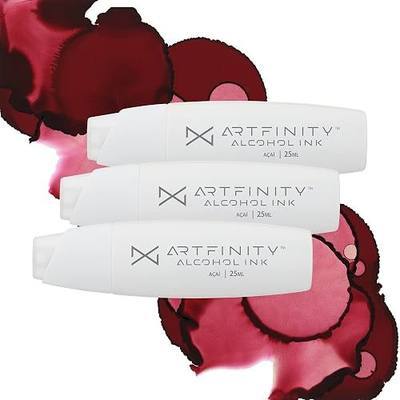 Artfinity Alcohol Inks 3 Pack - Vibrant, Professional, Dye-Based Alcohol Inks for Artfinity Alcohol Markers, Artists, Drawing, & More! - Acai R8-8