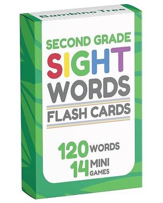Sight Words Flash Cards 2nd Grade - 120 High Frequency Words from Dolch's and Fry's Lists for 7-8 Years