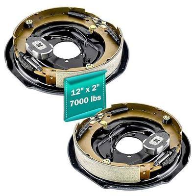 12" x 2" Electric Trailer Brake Assembly fits 7000 lbs Axle Trailers,Electric and Hydraulic Brake for One Pair- 23-108-00/23-181-00 Trailer Brakes