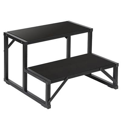 Hot Tub Step 500LBS Capacity Spa Side Step 2-Step Stairs Edge Spa Step 24” Outdoor RV Step Ladder Support Step Stool Pool Ladder Heavy Duty Steel Pedal