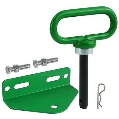 Heavy Duty Zero Turn Mower Hitch Kit with Bolts 1/8"(3mm) and Strong Magnetic Hitch Pin 1/2'' Hole Trailer Hitch Mount Green (Pack of 1)