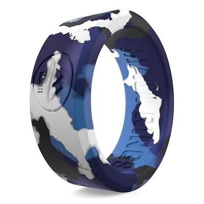 M MAUI RINGS Silicone Wedding Ring for Men - Solid Style Engagement Ring - Safe for Athletes & Sport