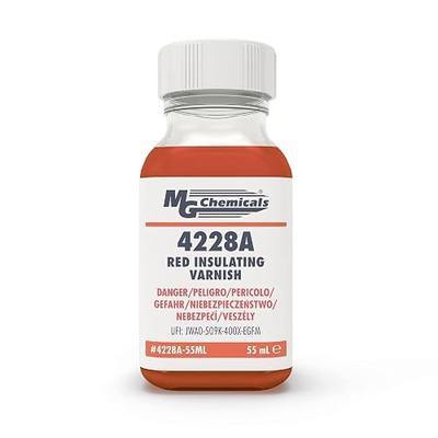 MG Chemicals 4228A-55ML Red Insulating Varnish, 57.2 g 1-Part Bottle