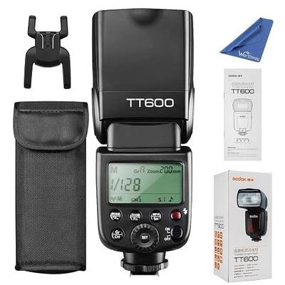 Godox TT600 Camera Speedlite Flash Built-in 2.4G Wireless Trigger System | GN60, 2.4G Wireless X System, Compatible For Canon Nikon Pentax Olympus Fuji, Creative Lighting for DSLR Cameras